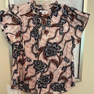 Chicos Ruffled sleeve & collar Blouse - Like New